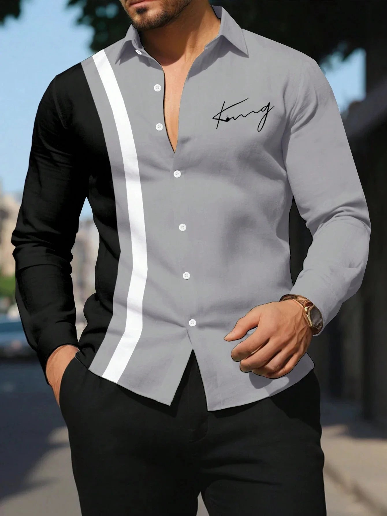 Men's Fashion Classic Business Casual Shirt