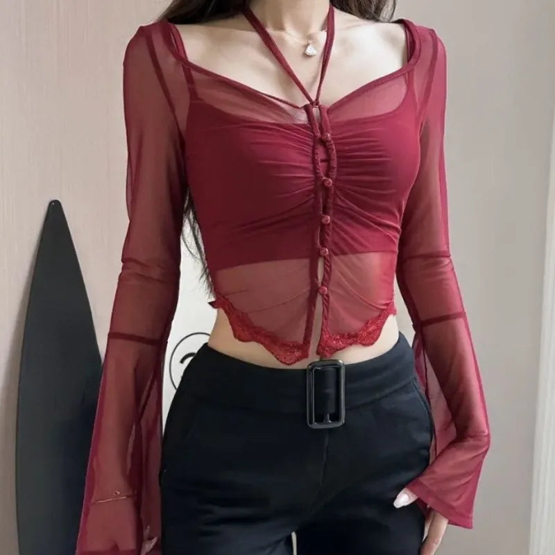 Sheer T-shirts for Women Hot Girls Summer