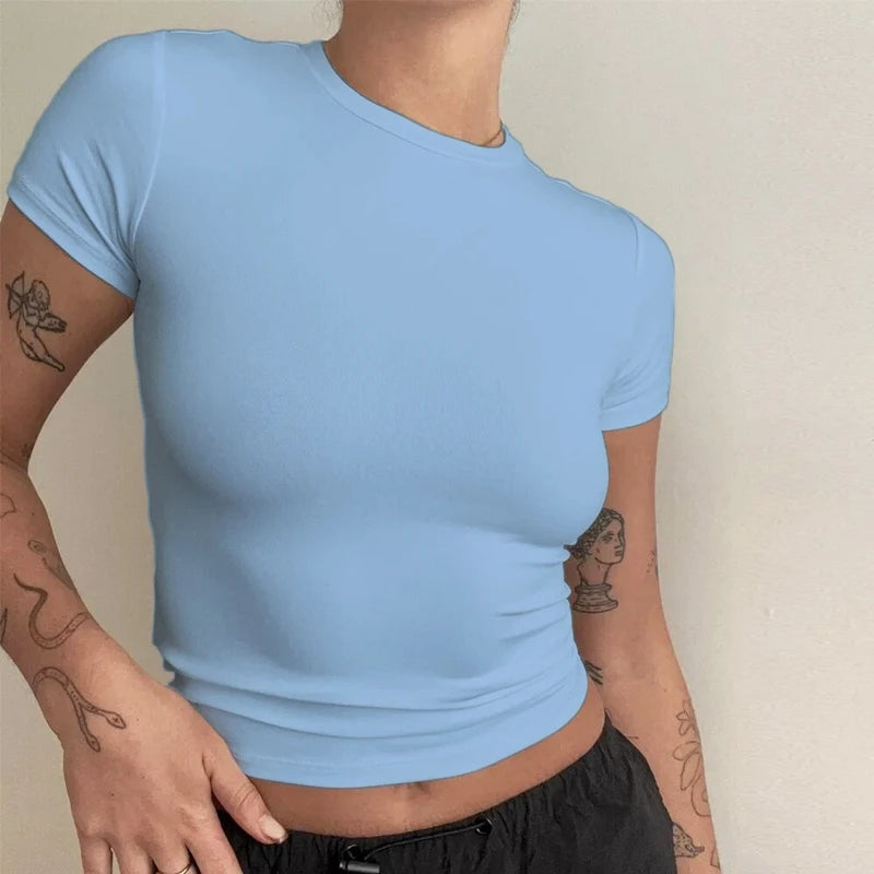Short Sleeve T-shirt Slim Fit Tops