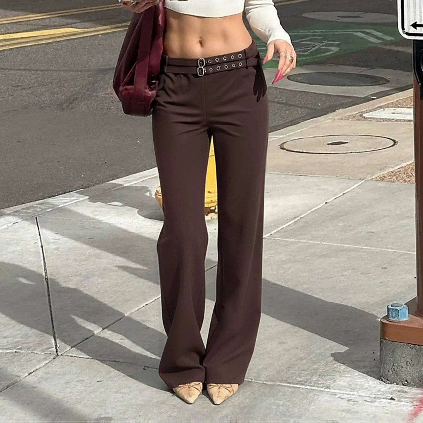 Pants Denim Womens Minimalist Casual Design