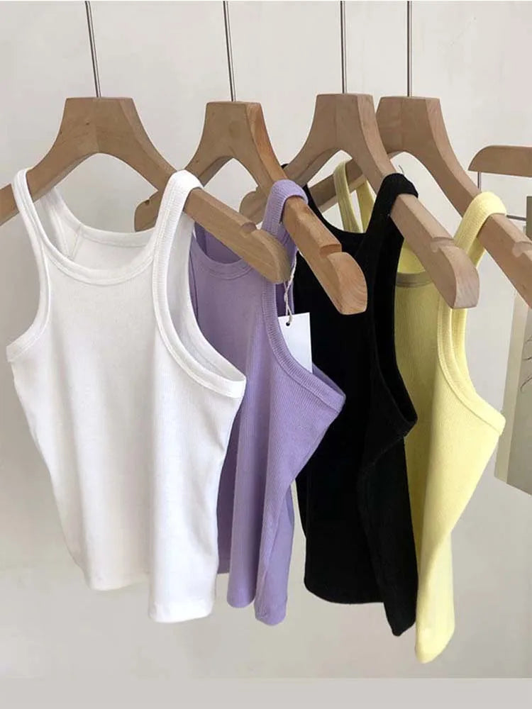 Women Tank Tops Sexy Cropped Top