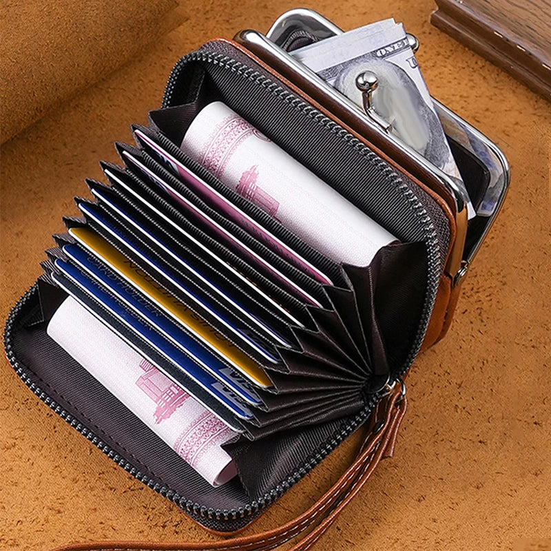 Women's Wallet Fashionable and Minimalist Wrist Strap Short Zero Wallet