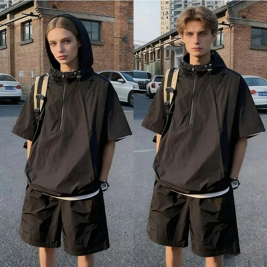 Matching Sets Summer  Sports Cargo Style Pulllover