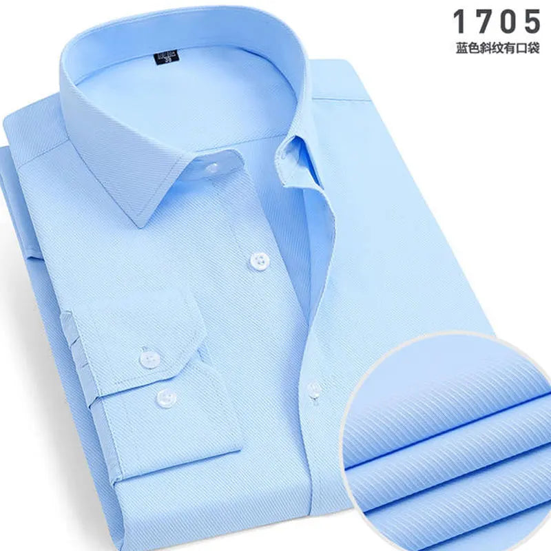 New Men's Striped long-sleeved Shirt