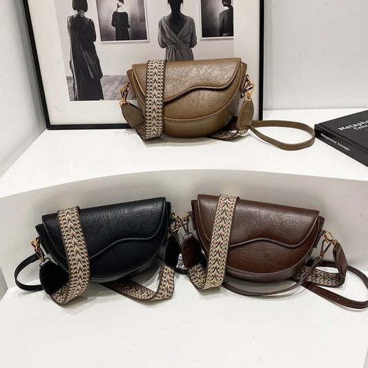 Trendy Elegant Casual Diaper Bags Vintage Solid Color Designer