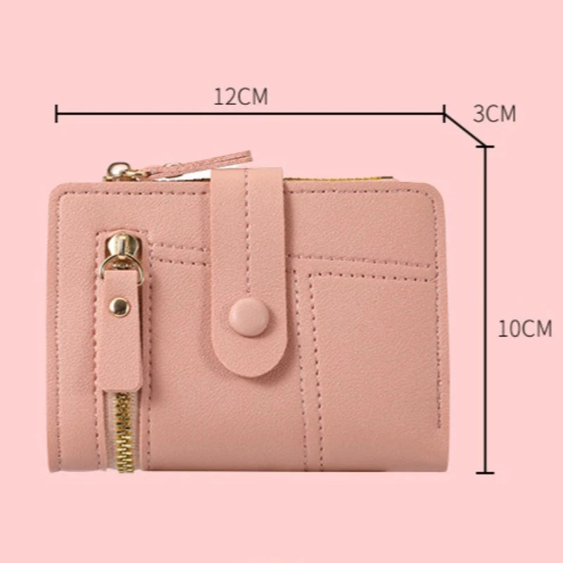 New Wallet Women's Short Small 2 Fold Multi-card Women's Wallet