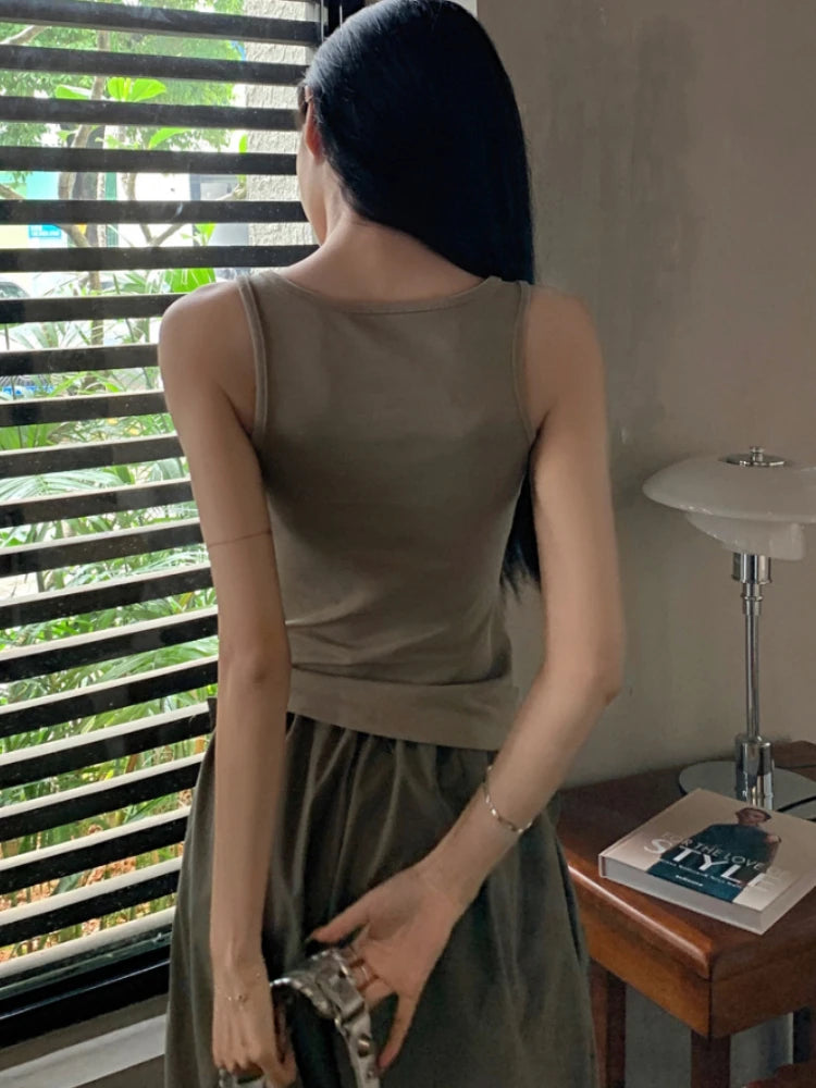 Tanks Women Personality Creativity Casual Lady Sweet Thin