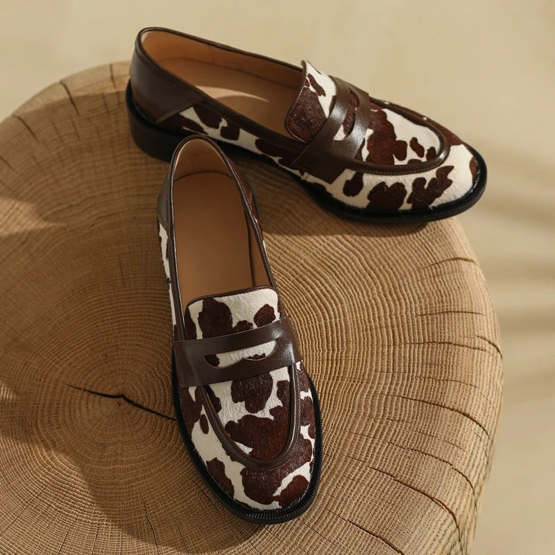 Women's Loafers  Leather Non-Slip  Boat Shoes