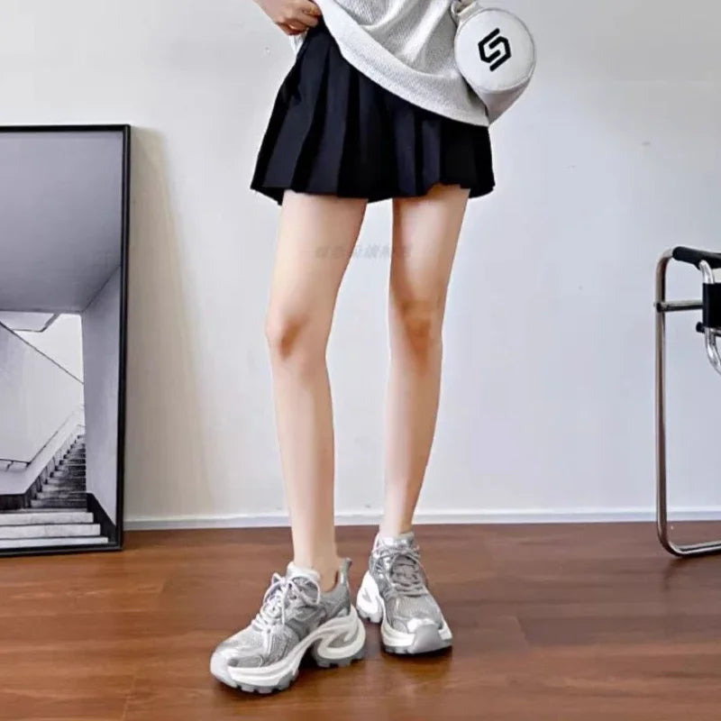 Athletic Woman Footwear  Luxury Vulcanized Shoe