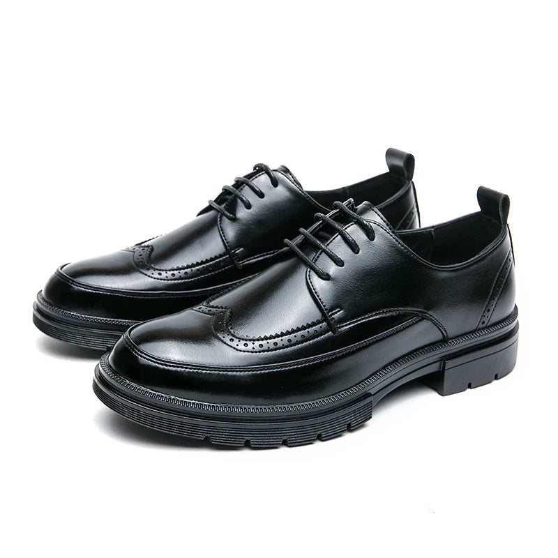 Fashion Office Business Leather Shoes For Men Brogues Social Formal Shoes