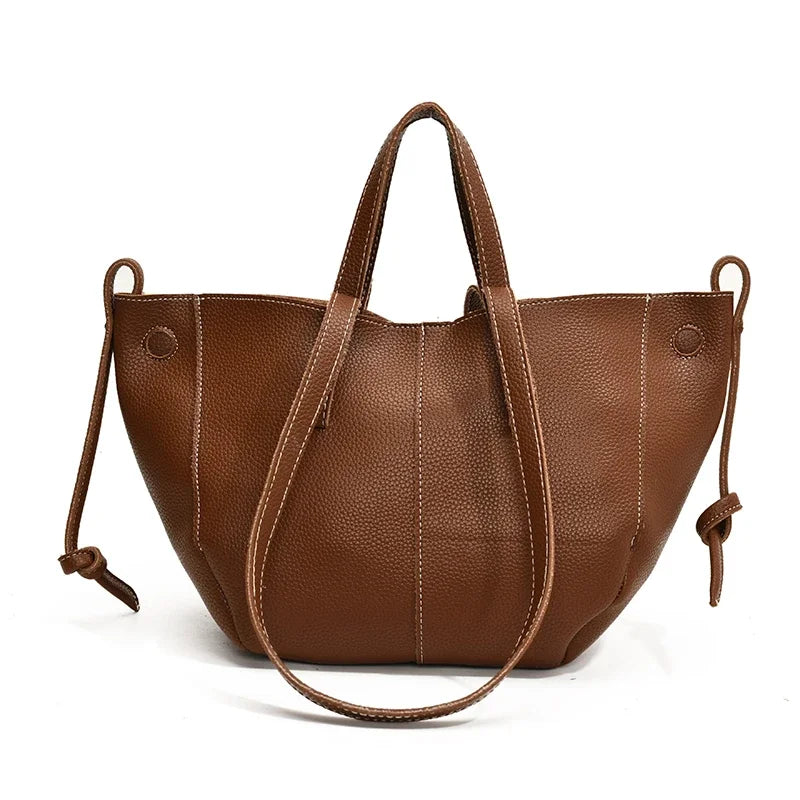 Vintage Shoulder Bags for Women PU Leather Tote Underarm Bags