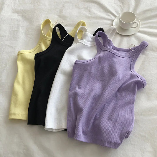 Women Tank Tops Sexy Cropped Top