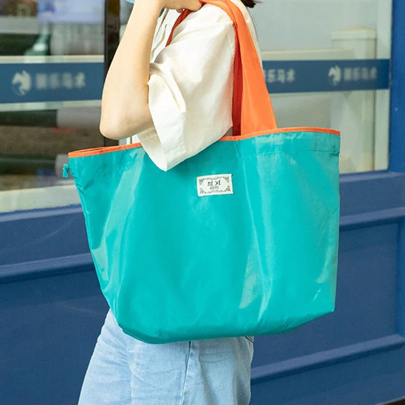 Women Fashion Shopping Bag Eco Large Polyester Beach Bag