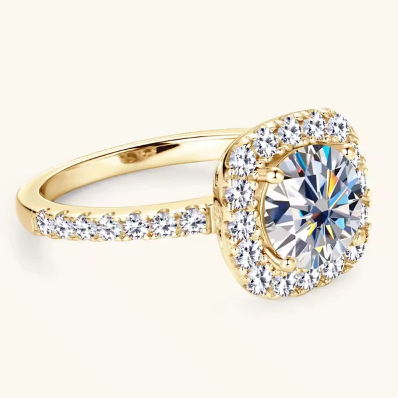 sterling silver 18K white gold ring