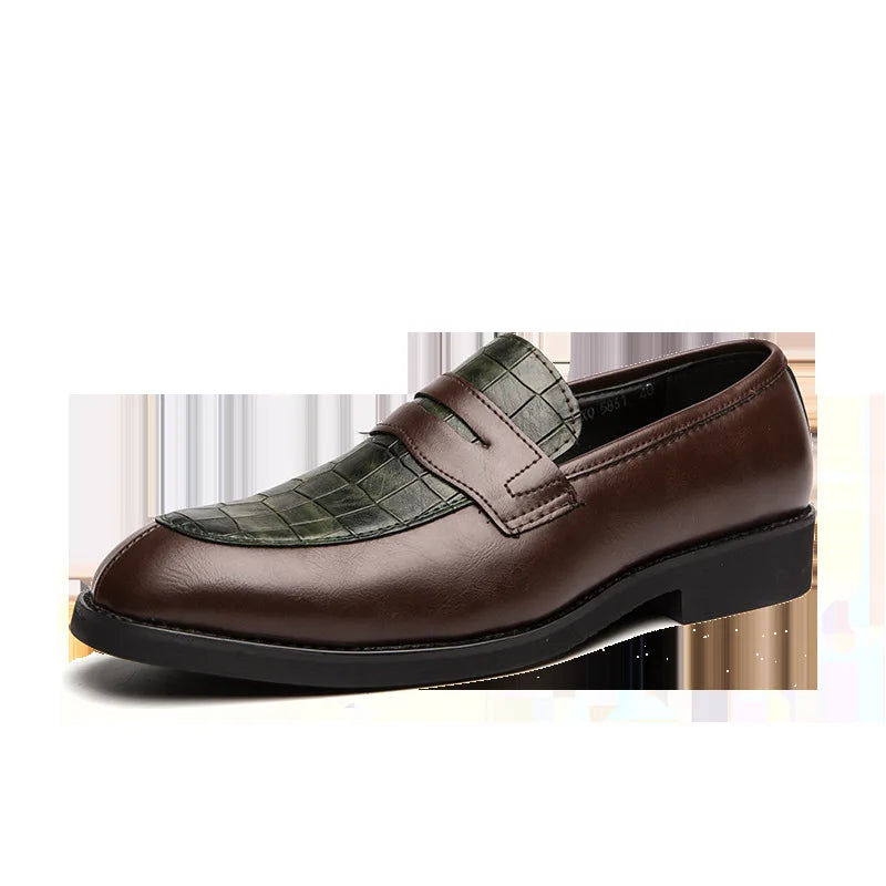 Men Casual Shoes Leather Loafers Office Dress Shoes for Men