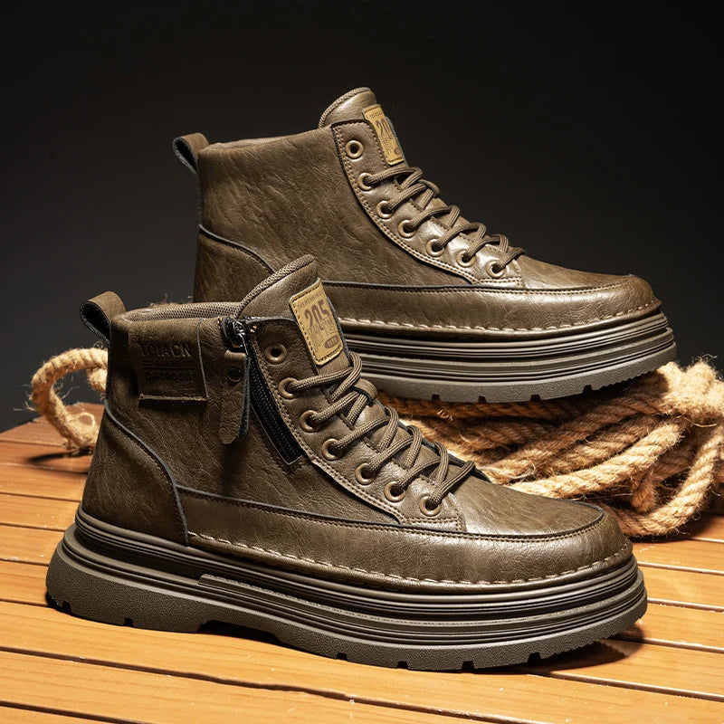 Men's high top boots  lightweight outdoor sports leisure workwear boots