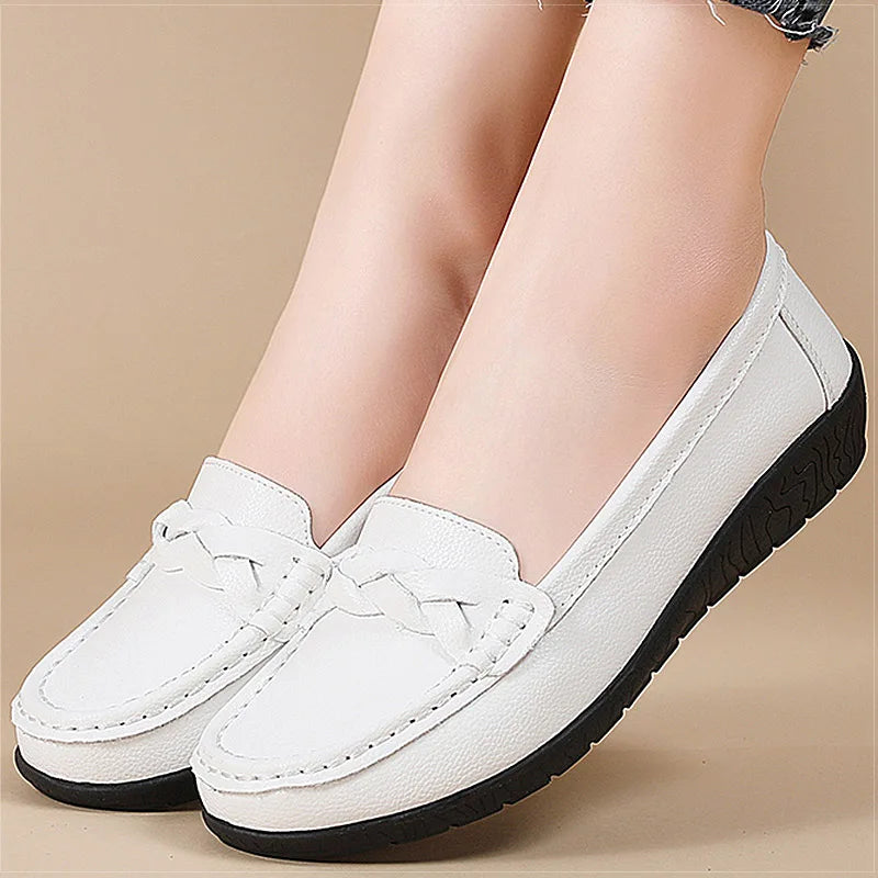Women's Loafers Loafers Genuine Leather Shoes