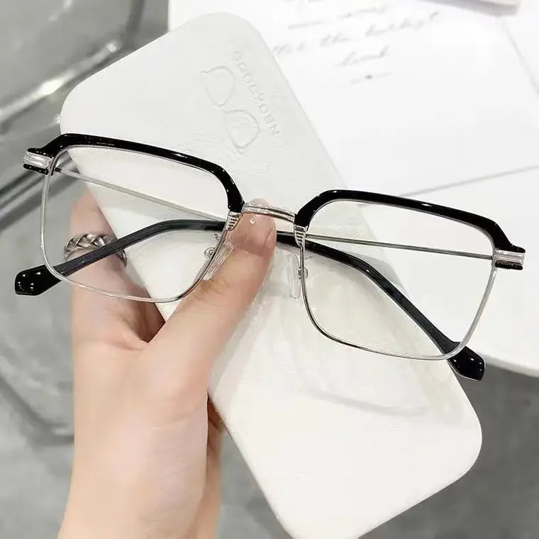 Reading Glasses for Men New Half Frame Fashion Far Sight Hyperopia Eyewear