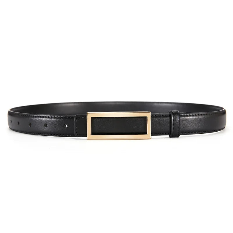 Women's Belt for Jeans  Leather Luxury Brand Buckle Belt