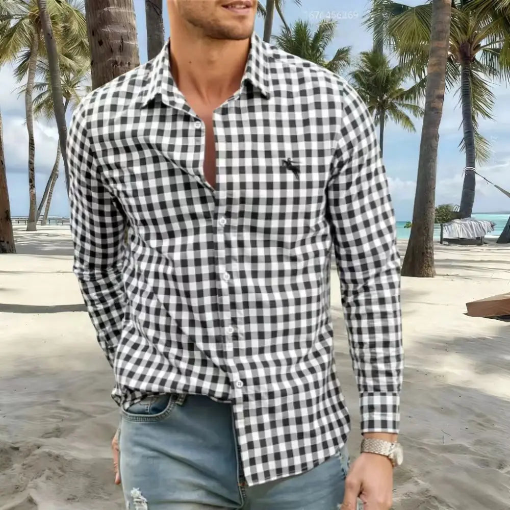 men's shirts striped and checked