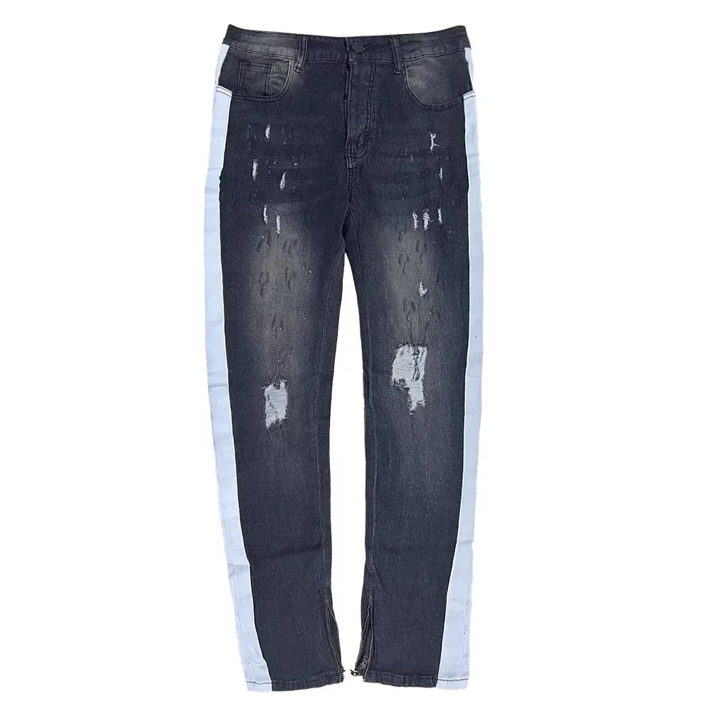 Jeans Men Wide Leg Cargo Pants Streetwear Baggy Men Korean Fashion Loose Straight