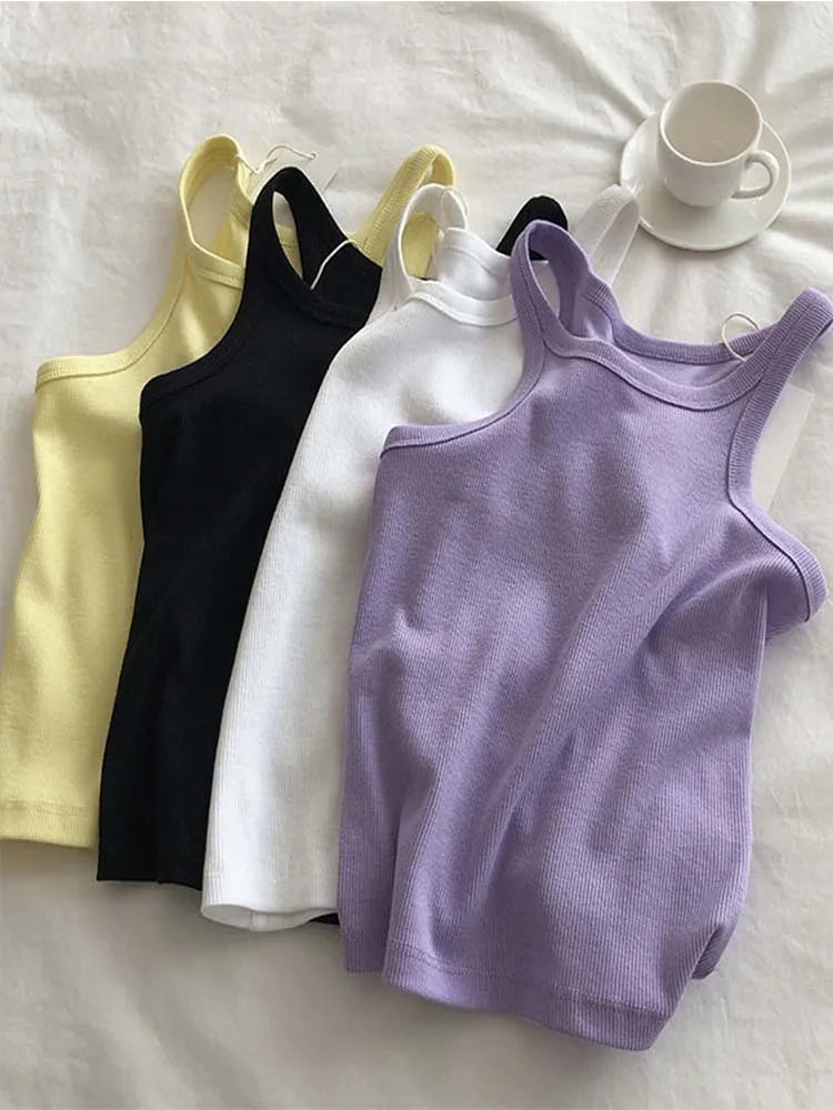 Women Tank Tops Sexy Cropped Top