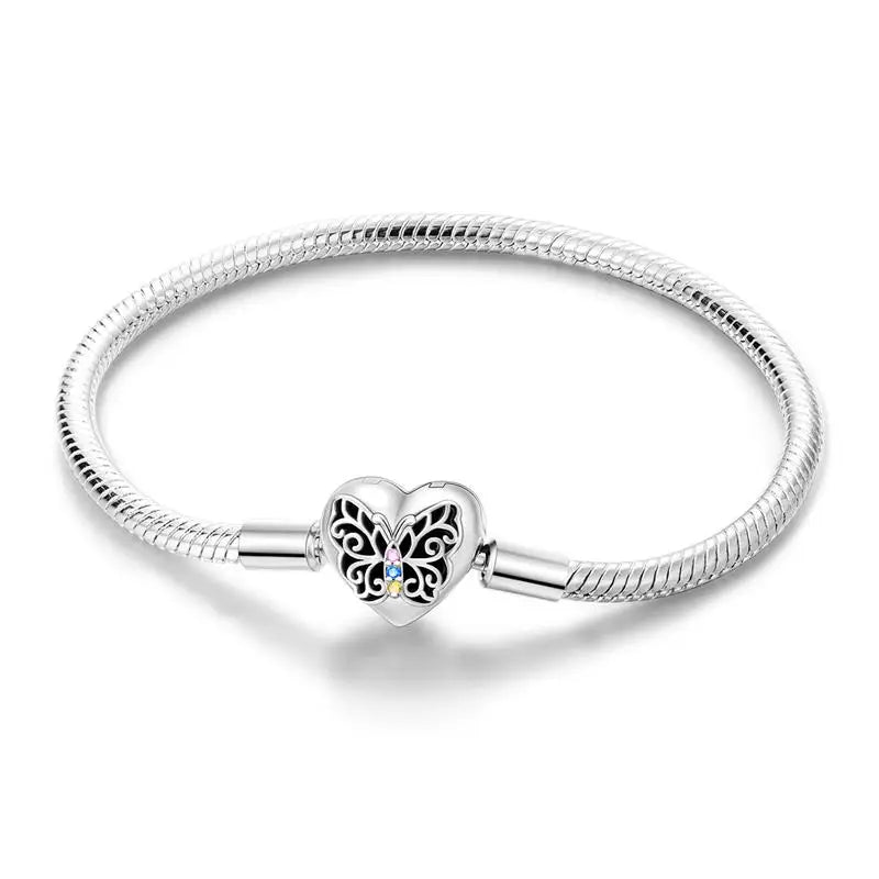 Silver Colorful Love Zircon Women's Jewelry