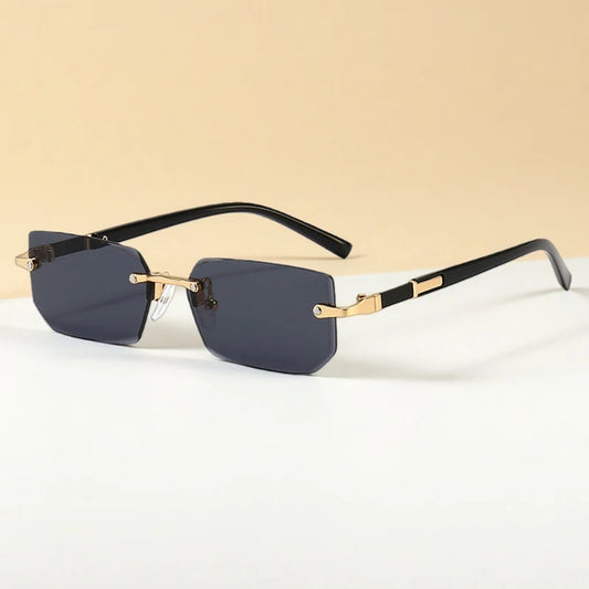 Fashion Rimless Sunglasses Men Women Populare Frameless Sun Glasses
