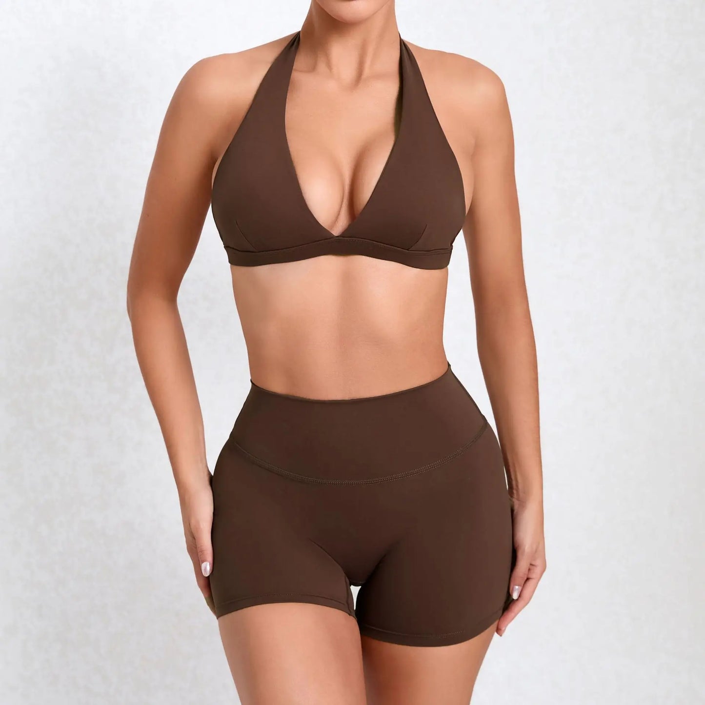 Workout Set for Women Yoga Outfit Seamless Sports Bra High Waist Gym Leggings