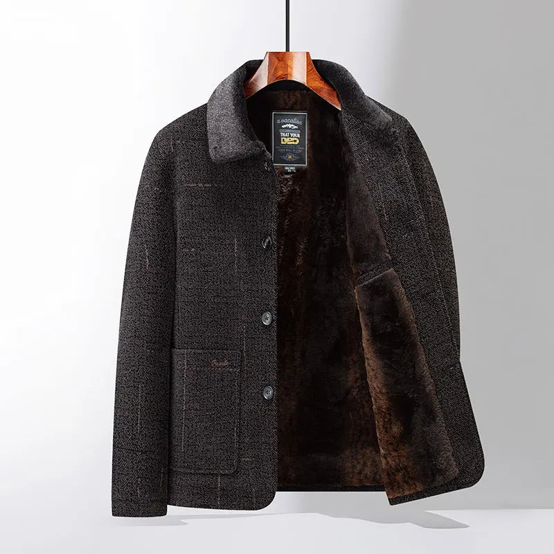 Men Woolen Coats Men's business Casual Trench Coat