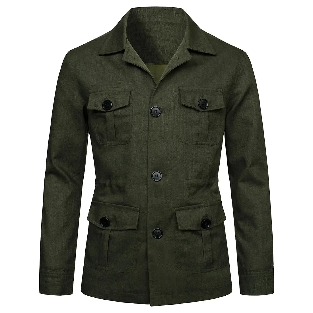 Mens Coats Safari Jacket Linen