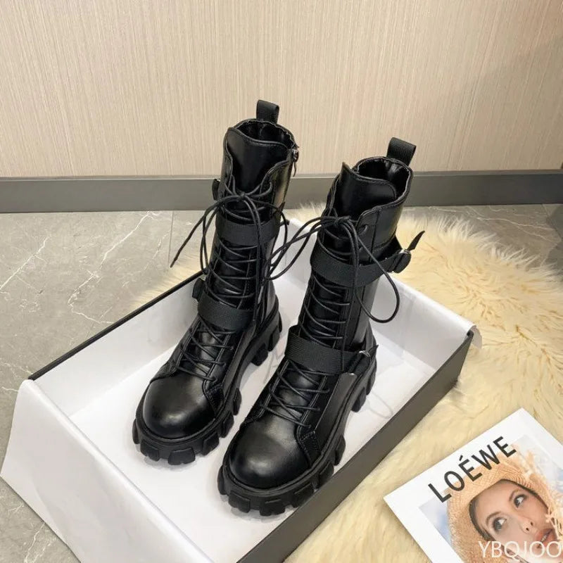 Women's Boots  New comfortable Thick-heeled Shoes