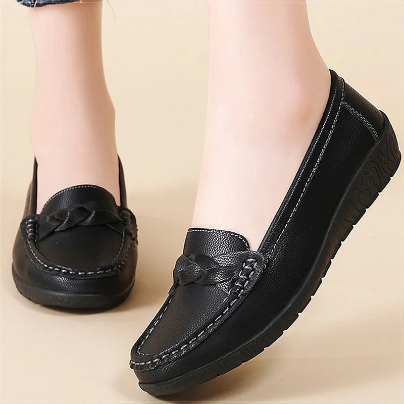 Women's Loafers Loafers Genuine Leather Shoes