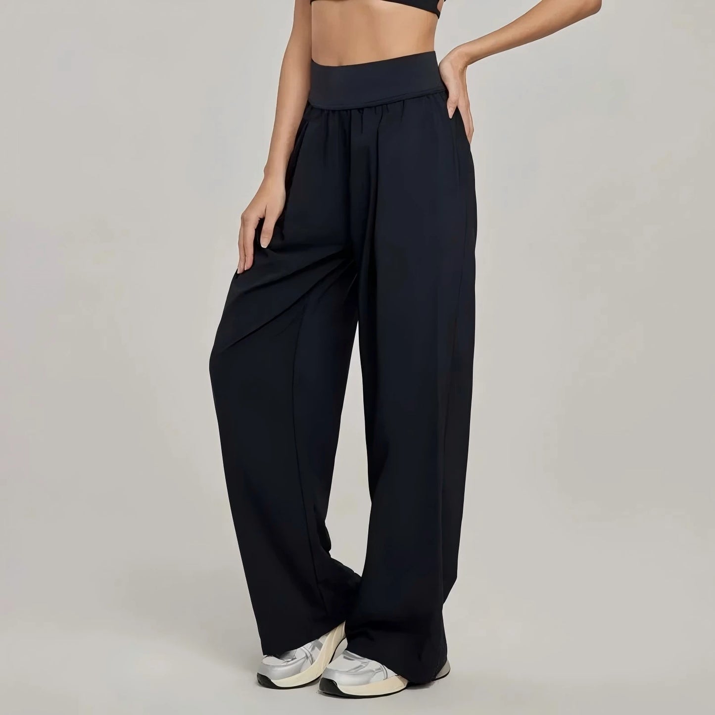 Women pants  Wide Leg High Waist Loose Trousers