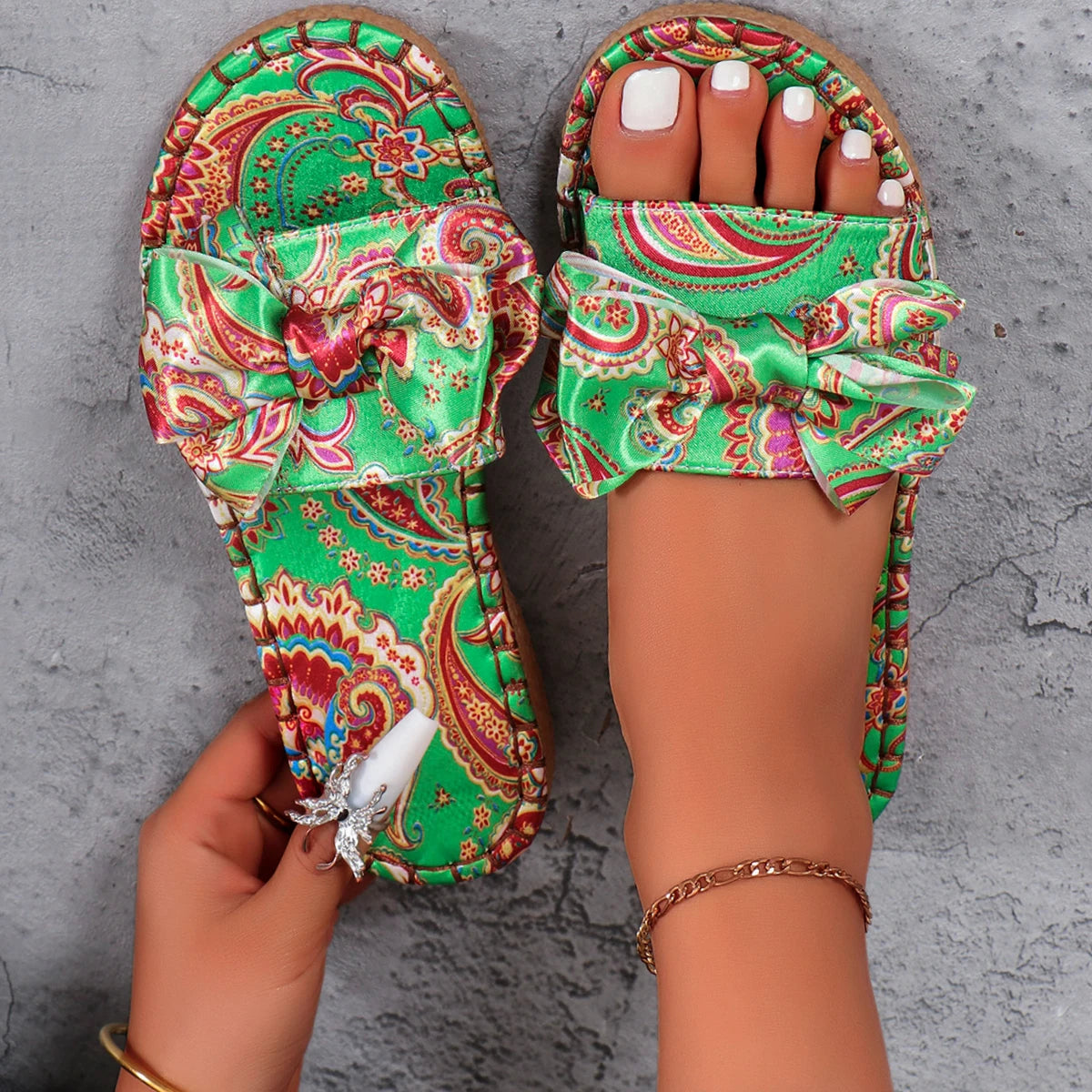 Women Slippers Casual Platform Sandals Lightweight Open Toe Flats Shoes
