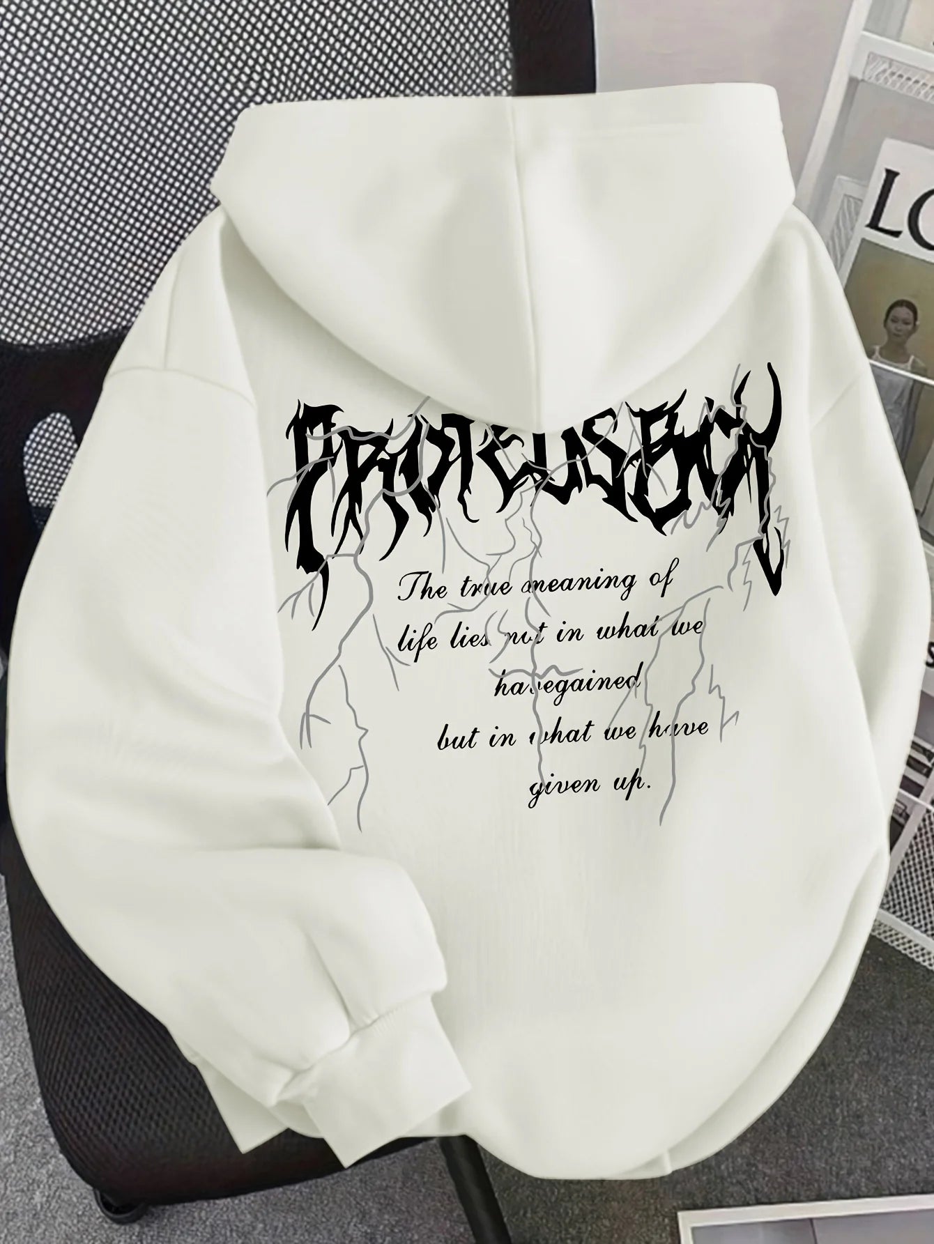 Women's fashionable hooded sweatshirt
