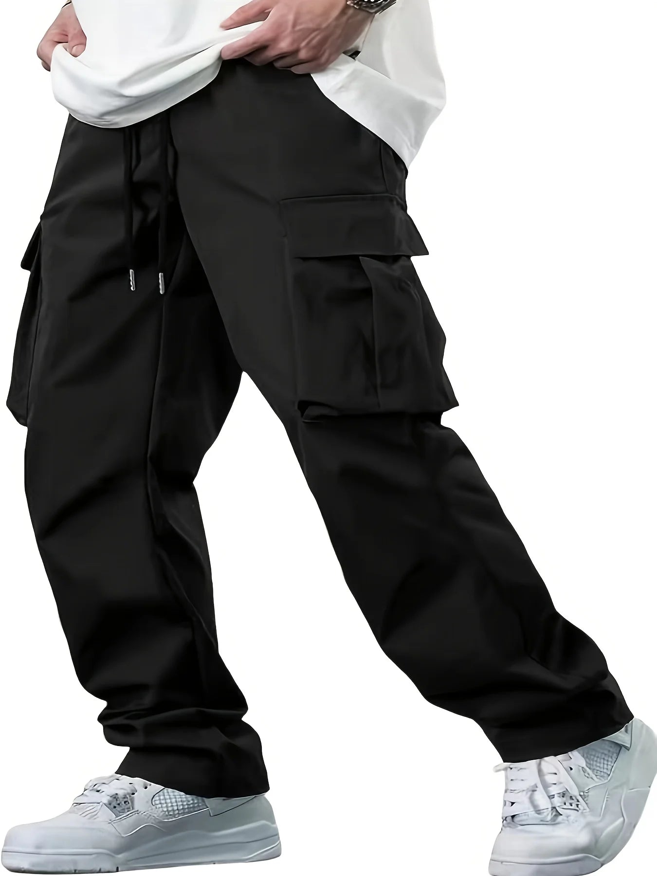 men's workwear pants, European and American loose straight casual pants