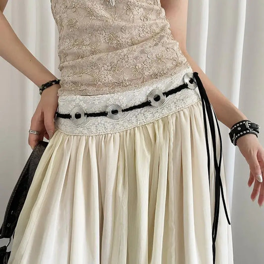 High-End Round Woven Bohemian Belt