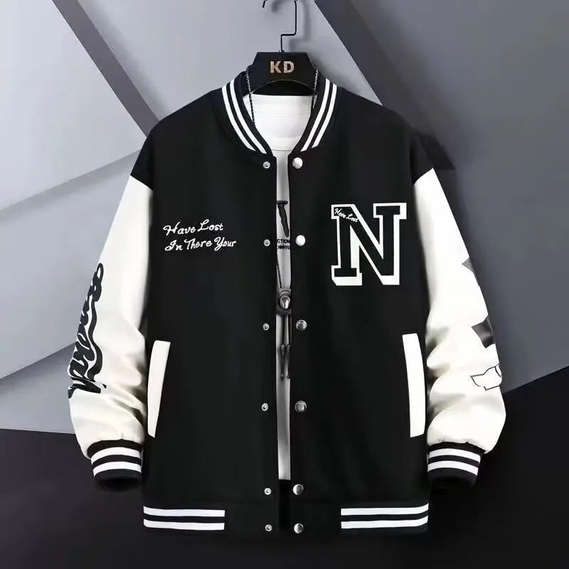 Men's Sports  Casual Loose Baseball Jacket