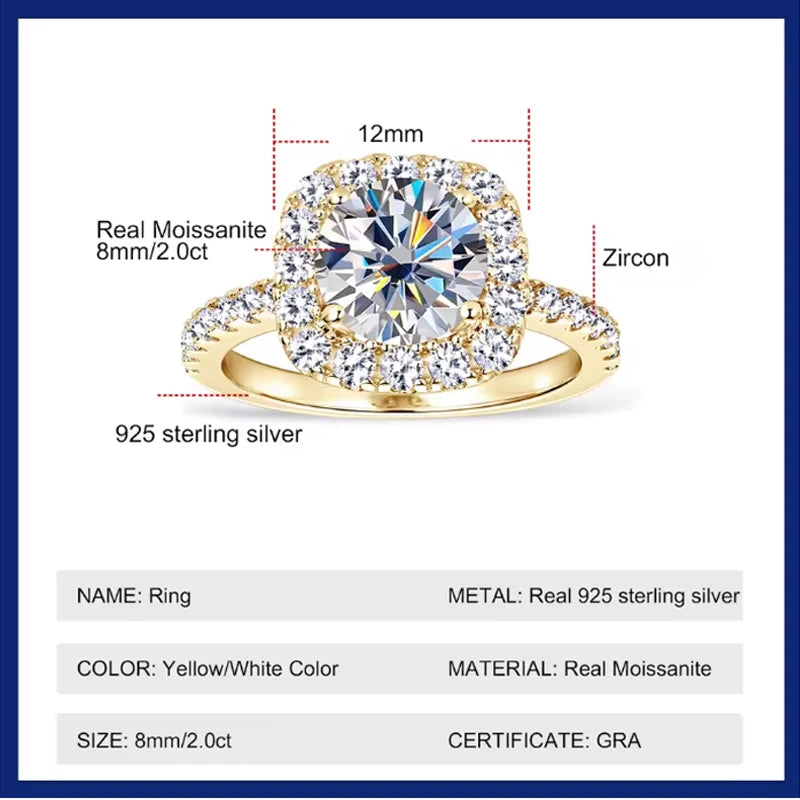 sterling silver 18K white gold ring