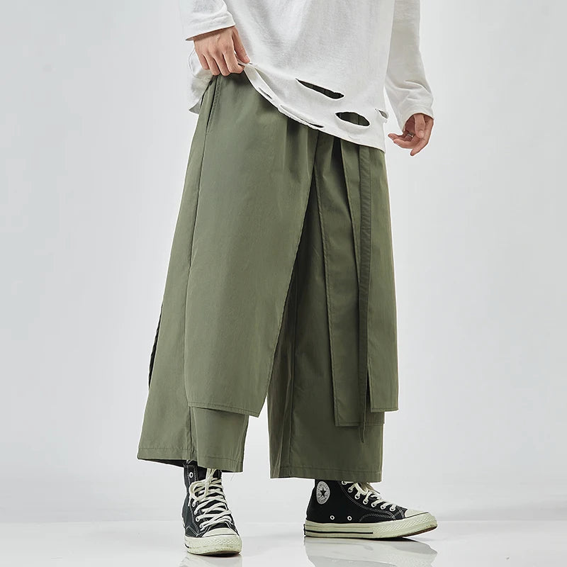 Wide Leg Pants Jogger Pants Patchwork Casual Joggers