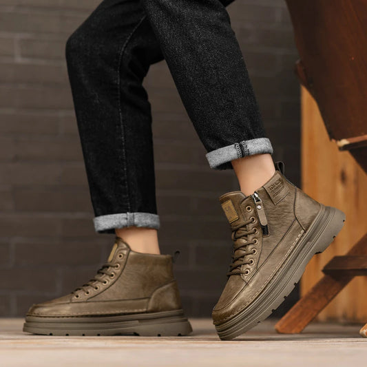 Men's high top boots  lightweight outdoor sports leisure workwear boots