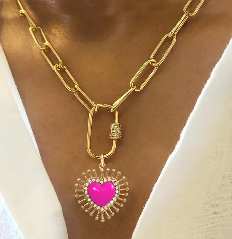 Vintage Round Charm Layered Necklace Women's Jewelry