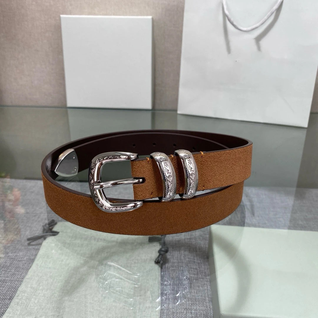 New Luxury Brand Belts for Men Smooth Metal Buckle Male Strap Genuine  belt