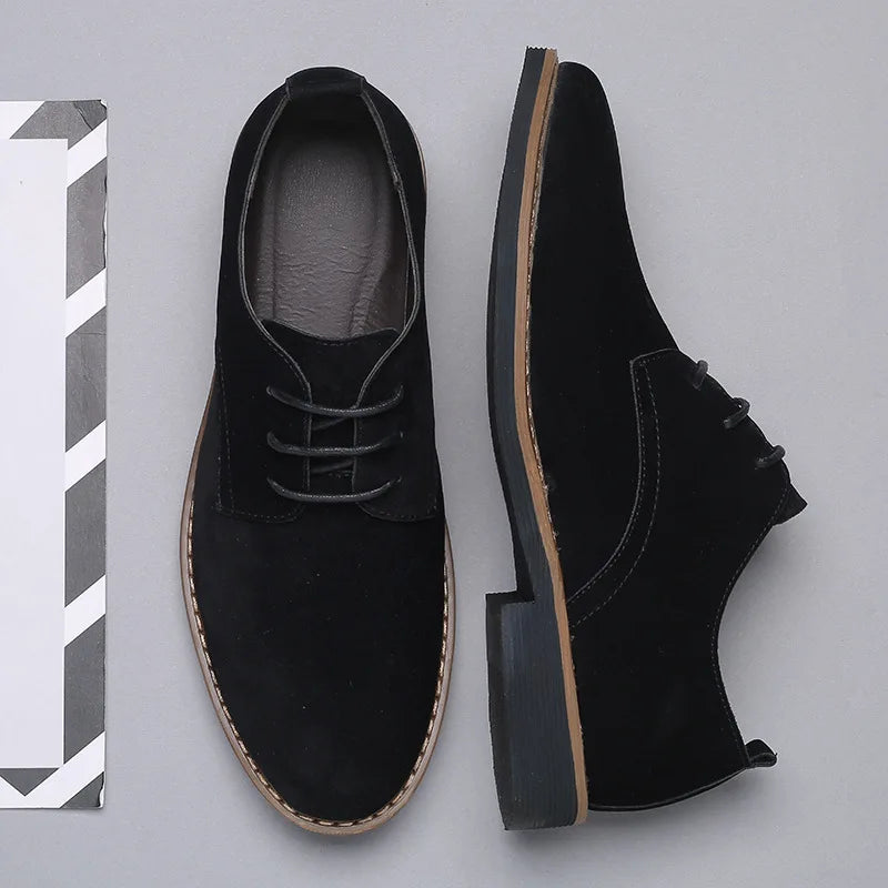 Men's Dress Shoes  Leather Suede Casual Men Shoes