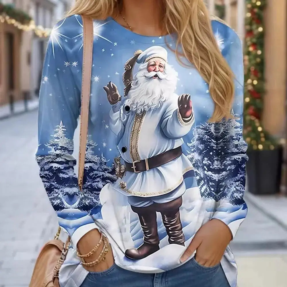 Women Sweatshirt Designer Round Neck Long Sleeve