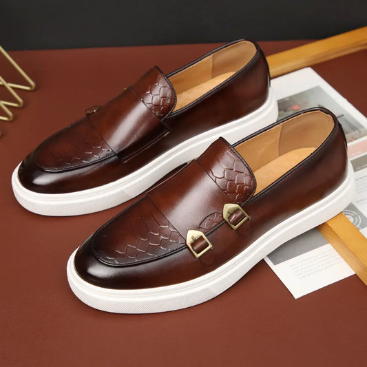 Loafers For Men Leather Casual Driving Shoes