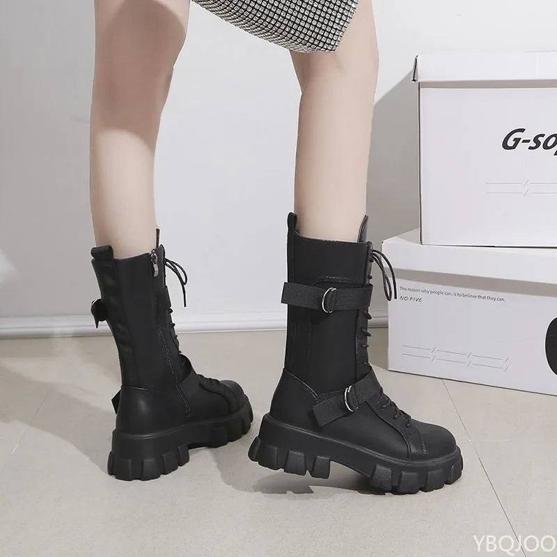 Women's Boots  New comfortable Thick-heeled Shoes