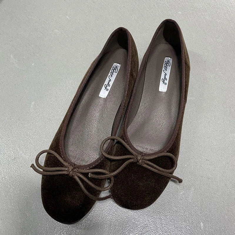 Fashion Silk Women Ballet Flats Shoes
