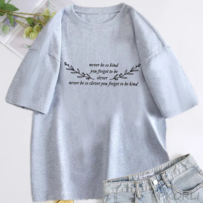 Women's  T Shirt  Cotton Short Sleeve  Streetwear